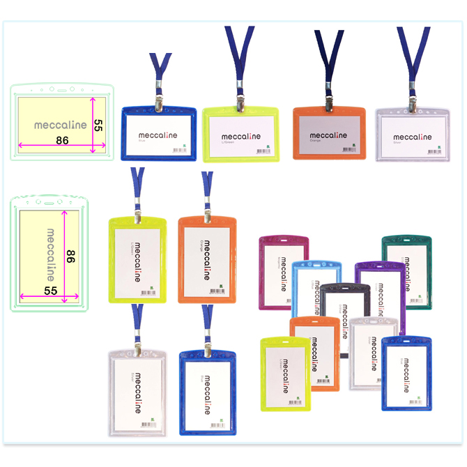 Color reflection name card in small size